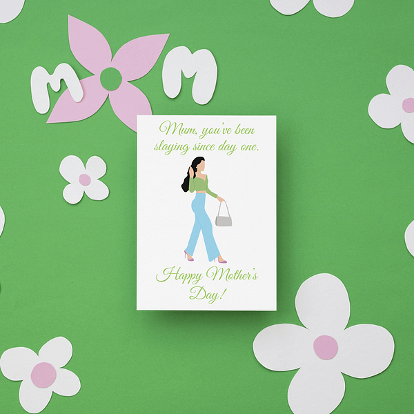 Slaying Since Day One Mother's Day Card - Image 2