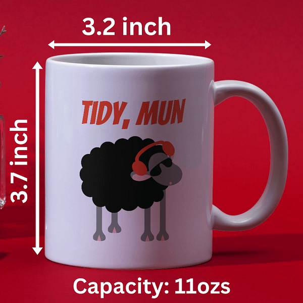 Tidy, Mun Welsh Mug - Image 2