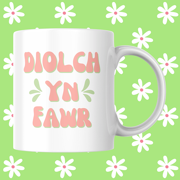 Diolch Yn Fawr Mug – Welsh Teacher Appreciation Mug