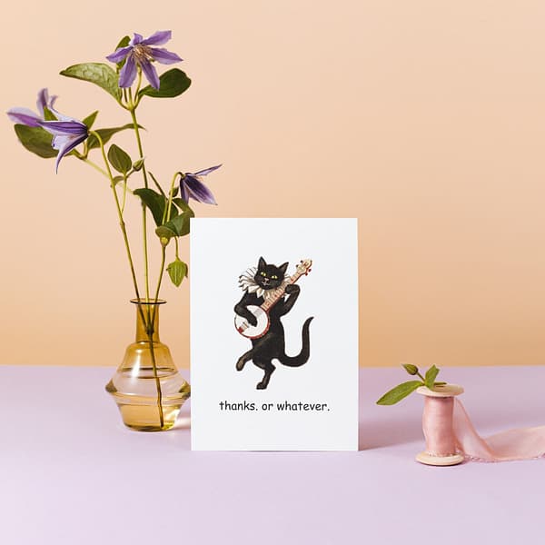 thanks. or whatever. sarcastic thank you card - Image 2